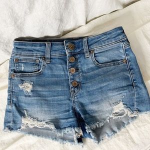 AEO Hi Rise Shortie Shorts